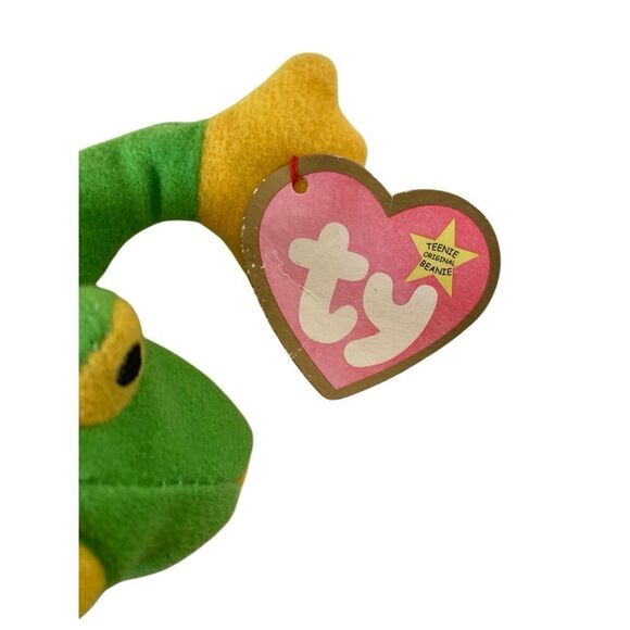 Lot of 3 Smoochy The Frog Ty Teenie Beanie  Knit Socks Finger Puppet - Picture 6 of 15